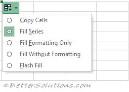 excel for mac not showing auto fill options